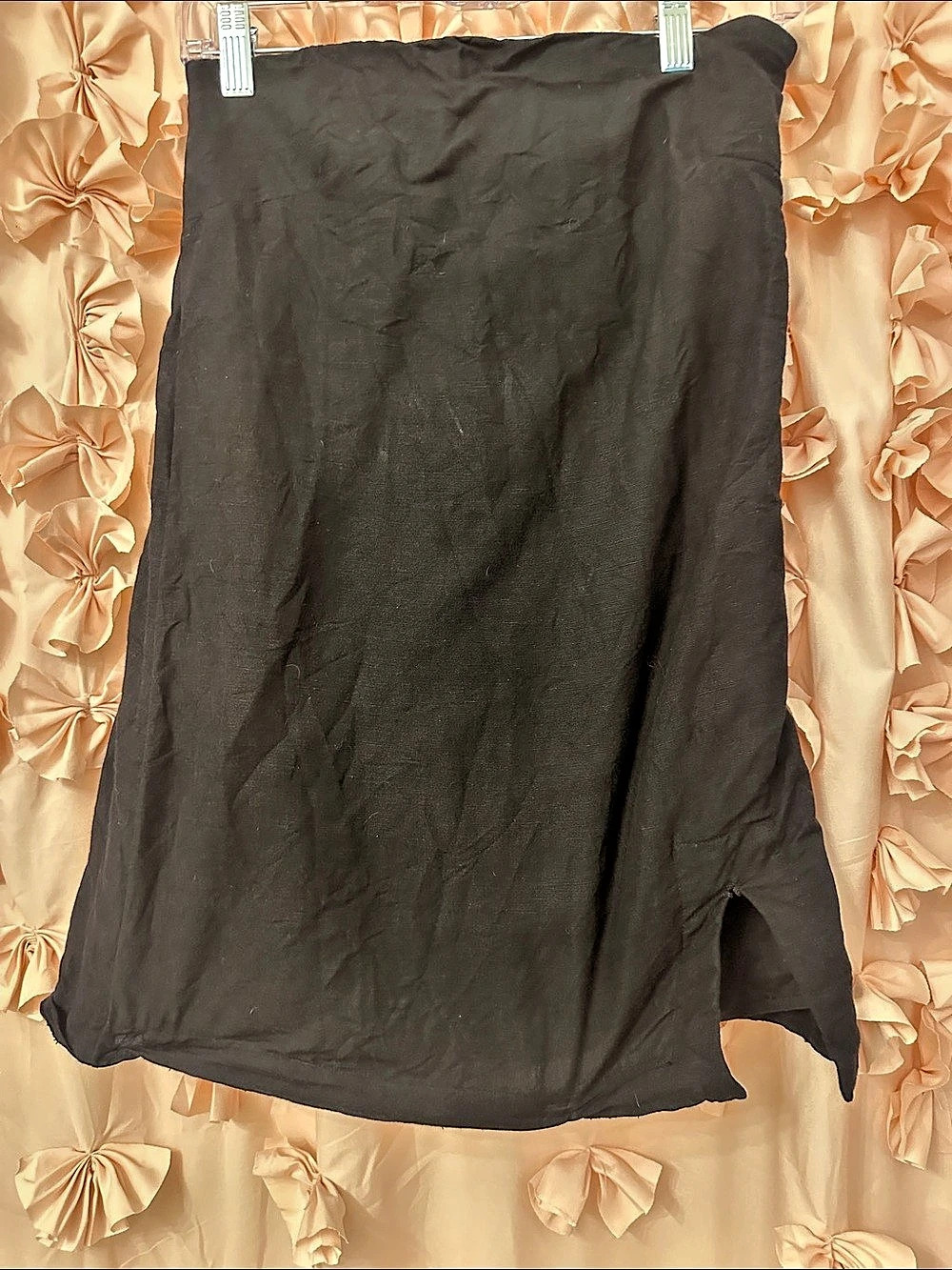 POSSE Asymmetrical Midi Skirt Black XS Like New